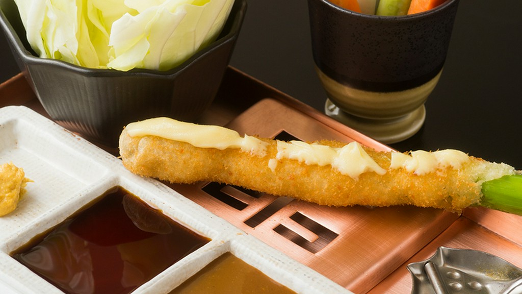 旬のアスパラに肉の旨みが加わり、絶妙なコラボを生み出している『アスパラ』