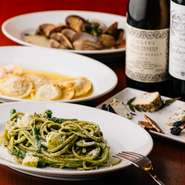 美味しいワインと料理があれば、ガールズトークは延々と盛り上がるハズ。友人と近況報告をしながら「本日のオススメ」を片っ端から楽しむのも楽しそう。「今日はトコトン楽しみたい」という日にピッタリです。