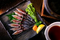 季節の魚介を贅沢に堪能できる『旬の食材のしゃぶしゃぶ』