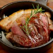 素材の仕入れにも力を入れており、特に「牛肉」をはじめ、肉については良質なものを用意。素材の美味しさを引き出すグリルマルシェで堪能あれ。