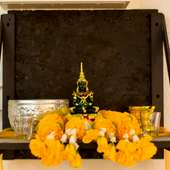タイの神棚が祀られている