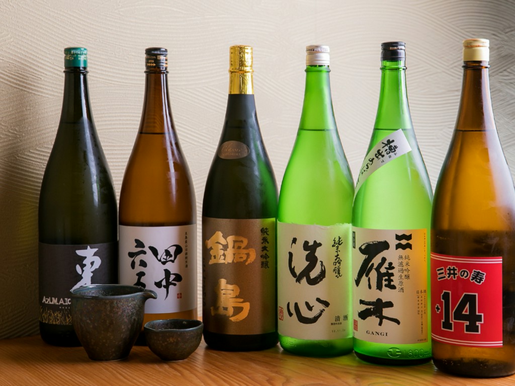 レア物が揃う、料理と相性抜群な日本酒のラインナップ