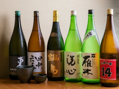 レア物が揃う、料理と相性抜群な日本酒のラインナップ