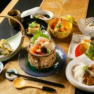旬の素材を惜しみなく使用した『旬の懐石料理　”わかな”』