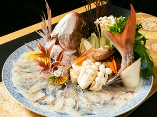 瀬戸内海の鮮魚と岡山産季節の野菜をふんだんに使用