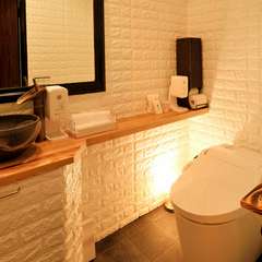 マスター自ら手がけたお手洗い