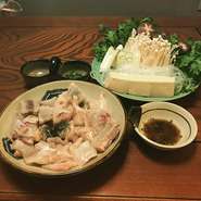 八寸、てっさ、てっちり、雑炊、水物
