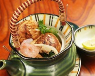 あわび酒蒸し／鯛骨蒸し／ぐじ酒蒸し／茶碗蒸し