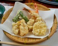 穴子／野菜／えび／きす／豆腐田楽／揚げ出しもち／茄子田楽／揚げ出し豆腐／目板唐揚げ／揚げ出し茄子