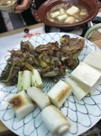 八寸、沖のお造り、すっぽん鍋、雑炊、水物