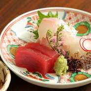 料理長が目利きで厳選。こだわりの食材を使った和の料理
