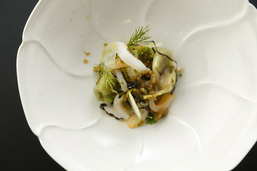 旬の海の幸による魚料理『ヤリイカ』