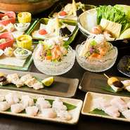 ※飲み放題　3.190円　4名様より120分(L.O90分)
※貸切などのご宴会でご利用の場合は、お電話にてご相談ください。