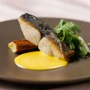 前菜、本日のスープ、魚料理、肉料理、デザート、パン、コーヒー