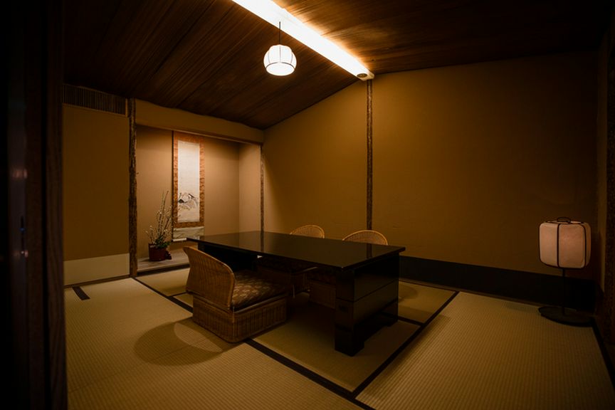 大小異なる、設えにもこだわった3つの個室