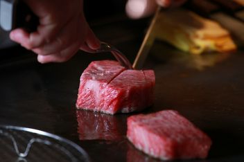 Omi beef teppanyaki Hoo
