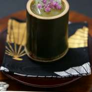 青梅の時期にお出ししておりうます。提供直前に作りますので、出来立てをお召し上がりいただけます。