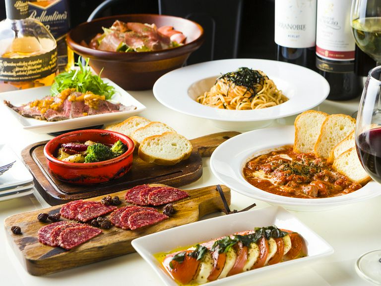 飲み放題120分、料理6品。美味しい食事と楽しい女子トーク