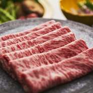 銀座つるオリジナル　和牛サーロイン低温すき焼き（100g）