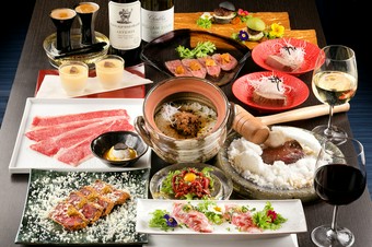極上和牛を多彩な料理で味わい尽くせる『小次郎コース』が大人気