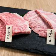 富山県に3店舗経営している精肉店がプロデュースした店なので、直営ならではの上質な肉が提供されています。鮮度抜群の「氷見牛」や「能登牛」は、精肉店ならではの一頭買い。鮮度抜群のお肉に舌鼓。