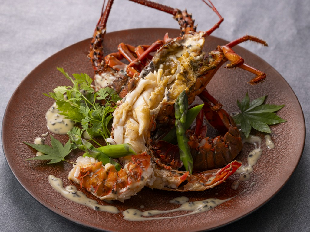 伊勢海老の鉄板焼