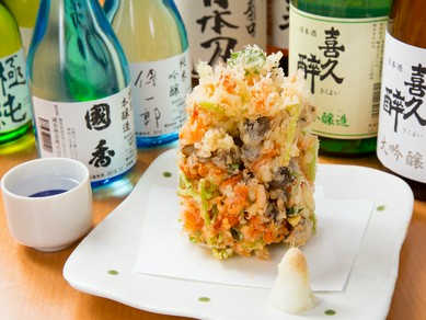 桜えび好きなら必ず頼みたい『桜えびかきあげ』