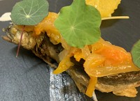 庄川の子持ち鮎コンフィ