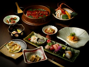 親方が自信をもってすすめる季節の幸のコース