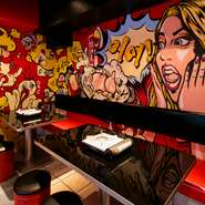 片側ソファー席