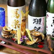 新鮮で今が旬の食材にこだわり。創作料理の数々を堪能あれ