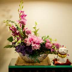 随所に潤いを感じさせる落ち着いた和空間