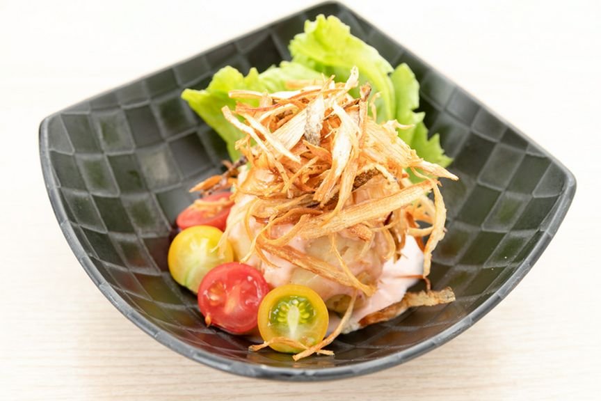 滑らかな舌触りのマッシュポテトに、和のエッセンスを加えた『和風ポテトサラダ』