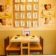 壁にはおすすめのメニューが。どれもファンの多い人気メニュー