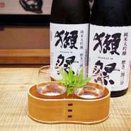 ・獺祭 三割九分
・獺祭 二割三分

半合ずつ呑み比べしていただけます。