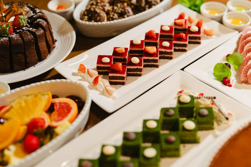 数種類のスイーツも充実!