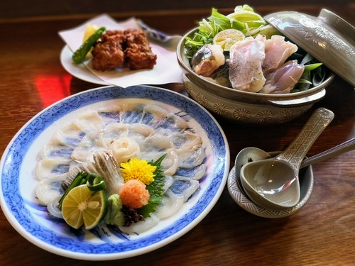 季節限定　河豚ちりコース