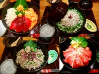 四季の国『日本』ならではの
季節ごとの美味しいお魚をふんだんに使用した
“創作海鮮ひつまぶし”です。

※季節により、メニュー内容が変わりますので
ご来店頂き、ご確認ください。