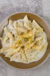 ブルーチーズやミモレットなど4種類のチーズを合わせた濃厚クリームソース!!　
