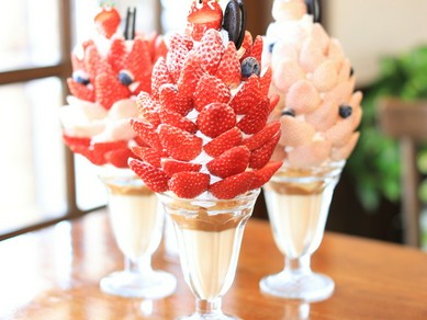 【夏Sweets】こだわりの奈良の純氷を使用「メロン」と「生桃みるく」は特に人気の『パフェみたいなかき氷』