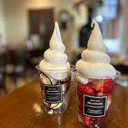 　季節のフルーツソフト