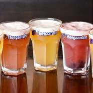 お酒があまり強くない人におすすめのビールが、『ヒューガルデン』。フルーティでビール独特の苦みは感じられません。それでも苦手という方には、『オリジナルヒューガルデンカクテル』をぜひ！
