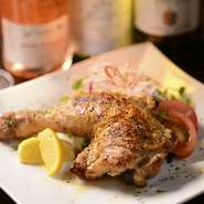 レモンソースでさっぱりと