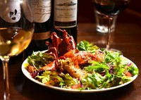 ローストオマール海老と季節野菜のサラダ ～トマトと生姜の自家製ドレッシング～