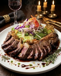 柔らかくジューシーに。薫りからも食欲をくすぐられる「肉」