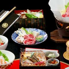 地産地消を大切に、絢爛豪華な食材がちりばめられた『大老御膳』