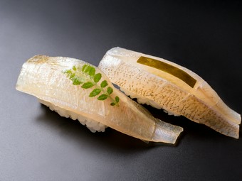 素材際立たせる『鱚の握り』