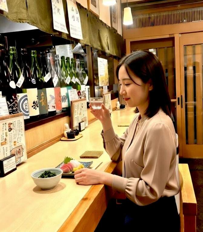 マイペースにお酒を飲みながら過ごす、一人のくつろぎ時間