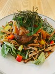 サラダ、スープ、ライス付き