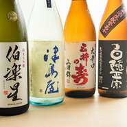 メニューにはないお酒も揃えています。例えば、日本酒。オススメとして、「季節限定」の一本を仕入れています。秋には「ひやおろし」を、冬には熱燗に合う日本酒をご用意。